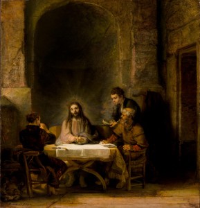 Rembrandt, Måltidet i Emmaus, Louvre